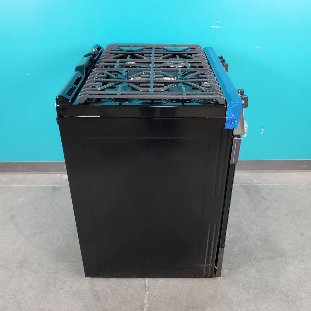Pictures of Smudge-Proof Black Stainless Steel Frigidaire Gallery 5.6 cu. ft. Gas 5 Burner Slide In Range with Air Fry- Scratch & Dent - Minor - Neu Appliance Outlet - Discount Appliance Outlet in Austin, Tx