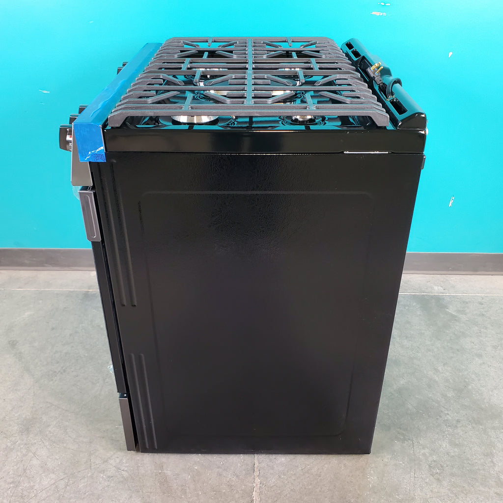Pictures of Smudge-Proof Black Stainless Steel Frigidaire Gallery 5.6 cu. ft. Gas 5 Burner Slide In Range with Air Fry- Scratch & Dent - Minor - Neu Appliance Outlet - Discount Appliance Outlet in Austin, Tx