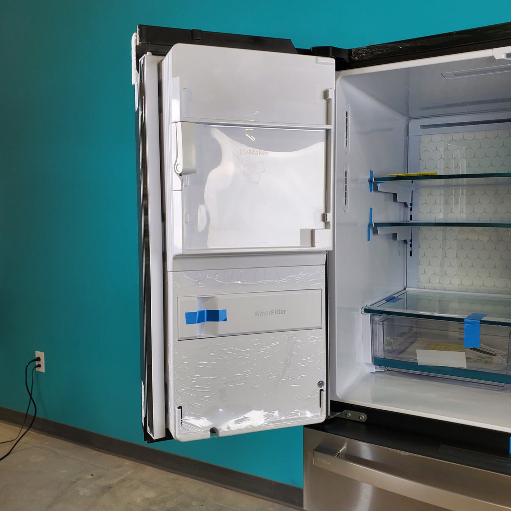 Pictures of Stainless Steel ENERGY STAR GE Profile 27.9 cu. ft. Smart 4 Door French Door Refrigerator with Door in Door- Scratch & Dent - Minor - Neu Appliance Outlet - Discount Appliance Outlet in Austin, Tx