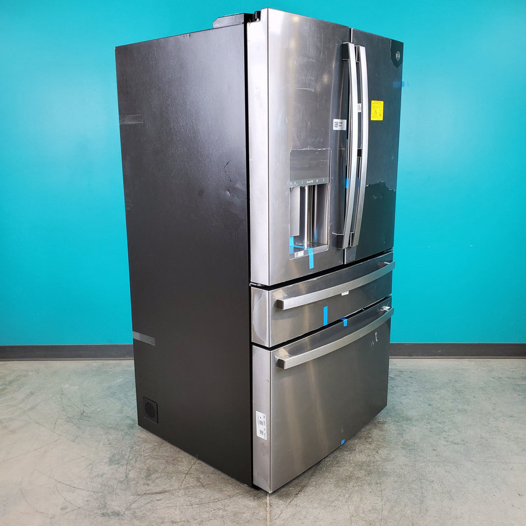 Pictures of Stainless Steel ENERGY STAR GE Profile 27.9 cu. ft. Smart 4 Door French Door Refrigerator with Door in Door- Scratch & Dent - Minor - Neu Appliance Outlet - Discount Appliance Outlet in Austin, Tx