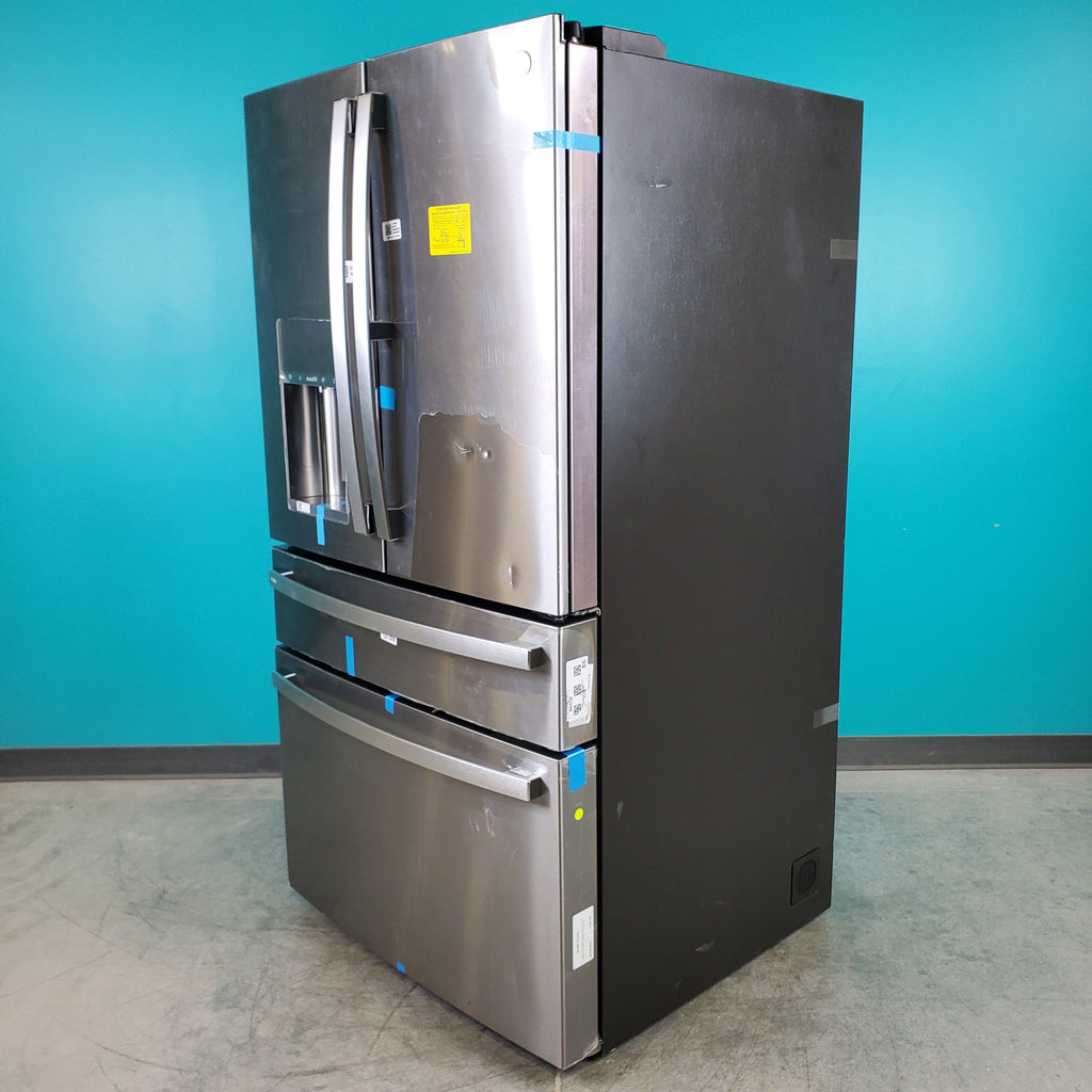 Pictures of Stainless Steel ENERGY STAR GE Profile 27.9 cu. ft. Smart 4 Door French Door Refrigerator with Door in Door- Scratch & Dent - Minor - Neu Appliance Outlet - Discount Appliance Outlet in Austin, Tx