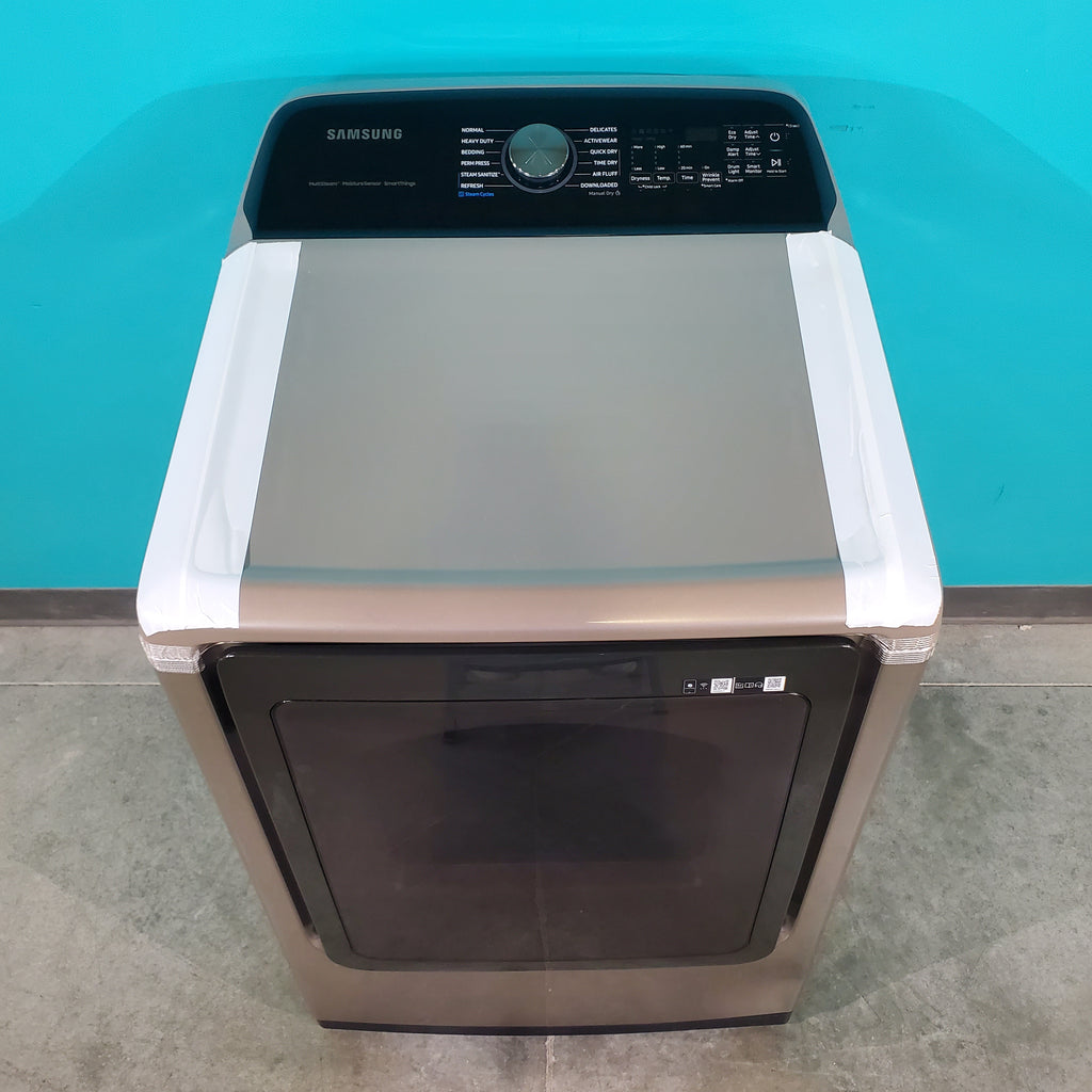 Pictures of Champagne Samsung 7.4 cu. ft. Gas Dryer with Steam - Scratch & Dent - Minor - Neu Appliance Outlet - Discount Appliance Outlet in Austin, Tx