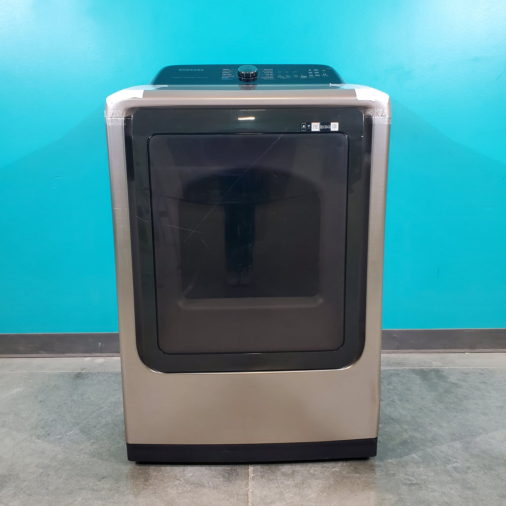 Pictures of Champagne Samsung 7.4 cu. ft. Gas Dryer with Steam - Scratch & Dent - Minor - Neu Appliance Outlet - Discount Appliance Outlet in Austin, Tx