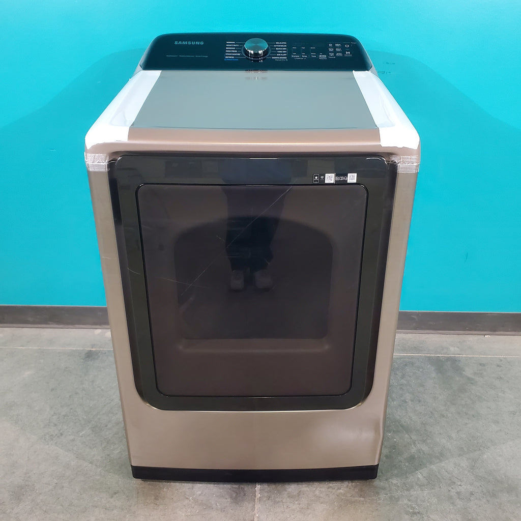 Pictures of Champagne Samsung 7.4 cu. ft. Gas Dryer with Steam - Scratch & Dent - Minor - Neu Appliance Outlet - Discount Appliance Outlet in Austin, Tx