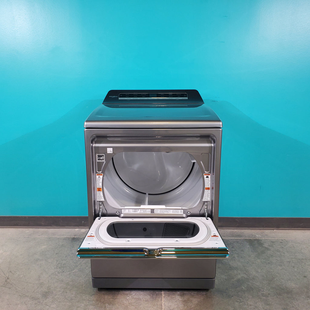 Pictures of Chrome Shadow ENERGY STAR Whirlpool 7.4 cu. ft. Smart Steam Gas Dryer with Steam - Scratch & Dent - Minor - Neu Appliance Outlet - Discount Appliance Outlet in Austin, Tx