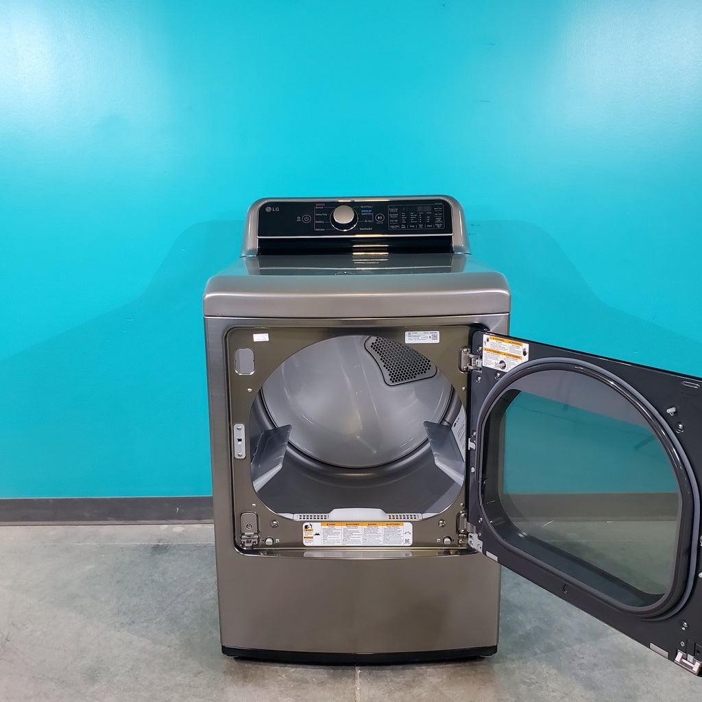 Pictures of Graphite Steel ENERGY STAR LG 7.3 cu. ft. Electric Dryer with EasyLoad Door - Scratch & Dent - Minor - Neu Appliance Outlet - Discount Appliance Outlet in Austin, Tx