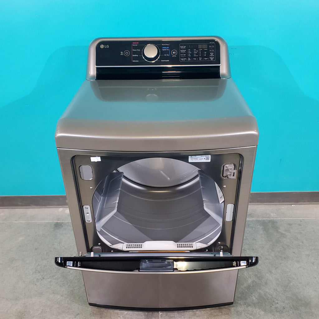 Pictures of Graphite Steel ENERGY STAR LG 7.3 cu. ft. Electric Dryer with EasyLoad Door - Scratch & Dent - Minor - Neu Appliance Outlet - Discount Appliance Outlet in Austin, Tx