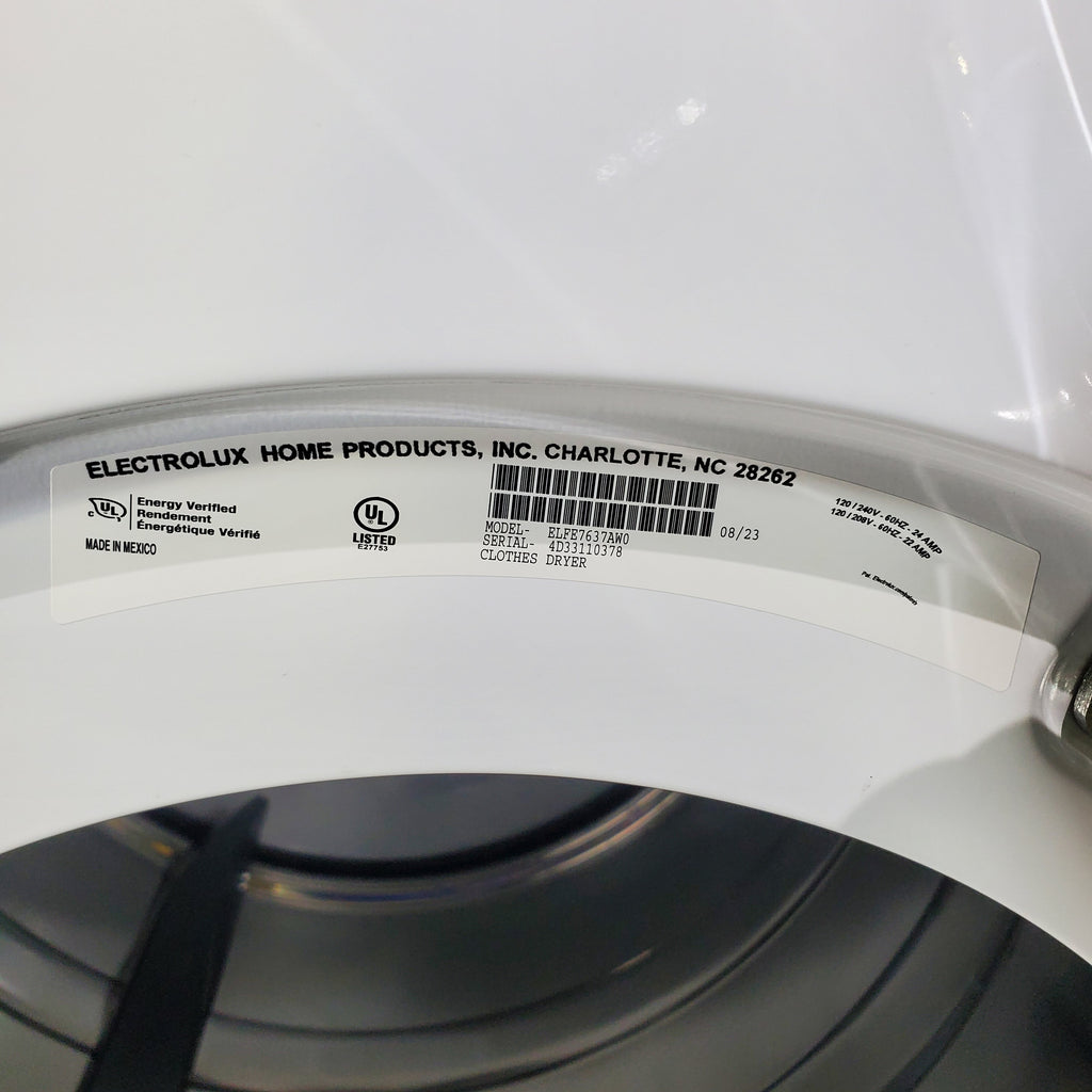 Pictures of ENERGY STAR Electrolux 8.0 cu. ft. Front Load Electric Dryer with Perfect Steam - Scratch & Dent - Minor - Neu Appliance Outlet - Discount Appliance Outlet in Austin, Tx