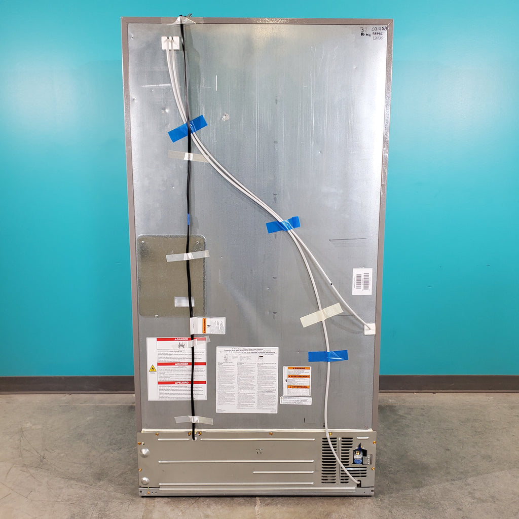 Pictures of Fingerprint-Resistant Stainless Steel ENERGY STAR Whirlpool 26.8 cu. ft. Door 3 French Door Refrigerator with Dual Ice Makers - Scratch & Dent - Minor - Neu Appliance Outlet - Discount Appliance Outlet in Austin, Tx