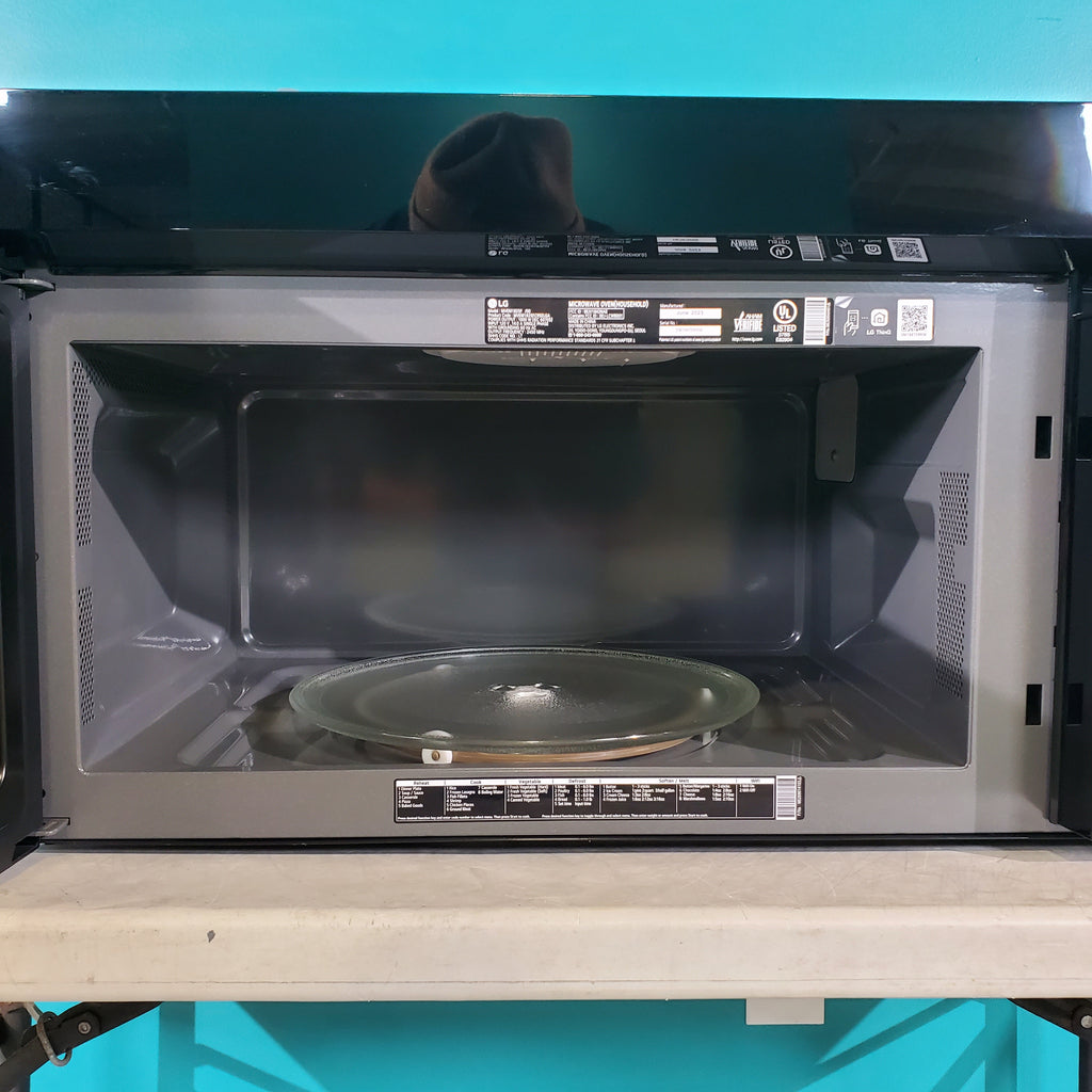 Pictures of PrintProof Stainless Steel LG 1.8 cu. ft. Over The Range Microwave with Scan-to-Cook - Scratch & Dent - Minor - Neu Appliance Outlet - Discount Appliance Outlet in Austin, Tx