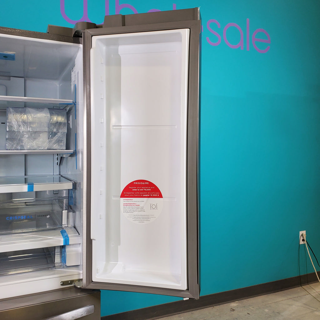 Pictures of Stainless Steel ENERGY STAR Frigidaire 27.8 cu. ft. 3 Door French Door Refrigerator with Exterior Water and Ice Dispenser - Scratch & Dent - Minor - Neu Appliance Outlet - Discount Appliance Outlet in Austin, Tx