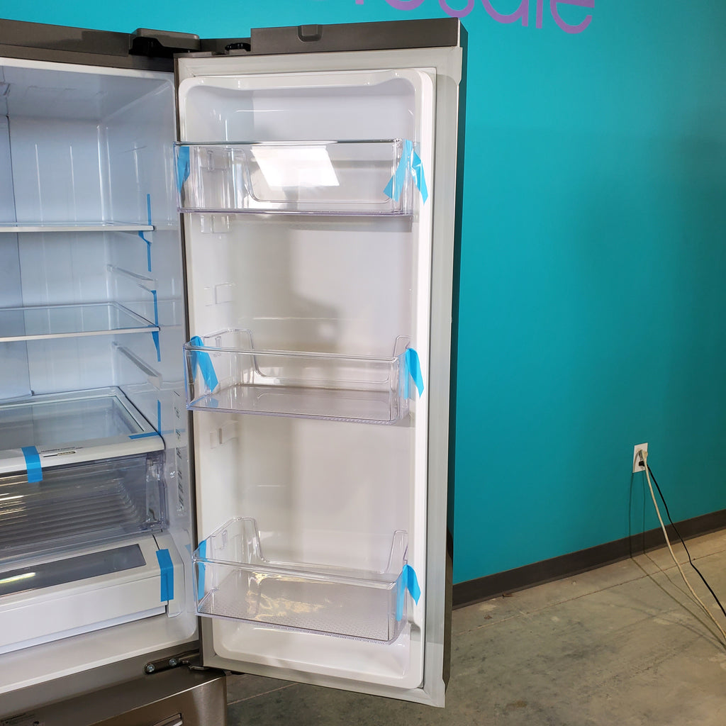 Pictures of Fingerprint Resistant Stainless Steel ENERGY STAR Samsung 27 cu. ft. 3 Door French Door Refrigerator with Dual Ice Makers- Scratch & Dent - Minor - Neu Appliance Outlet - Discount Appliance Outlet in Austin, Tx