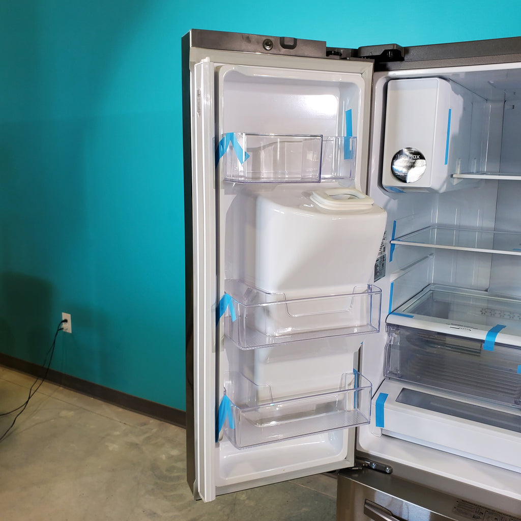 Pictures of Fingerprint Resistant Stainless Steel ENERGY STAR Samsung 27 cu. ft. 3 Door French Door Refrigerator with Dual Ice Makers- Scratch & Dent - Minor - Neu Appliance Outlet - Discount Appliance Outlet in Austin, Tx