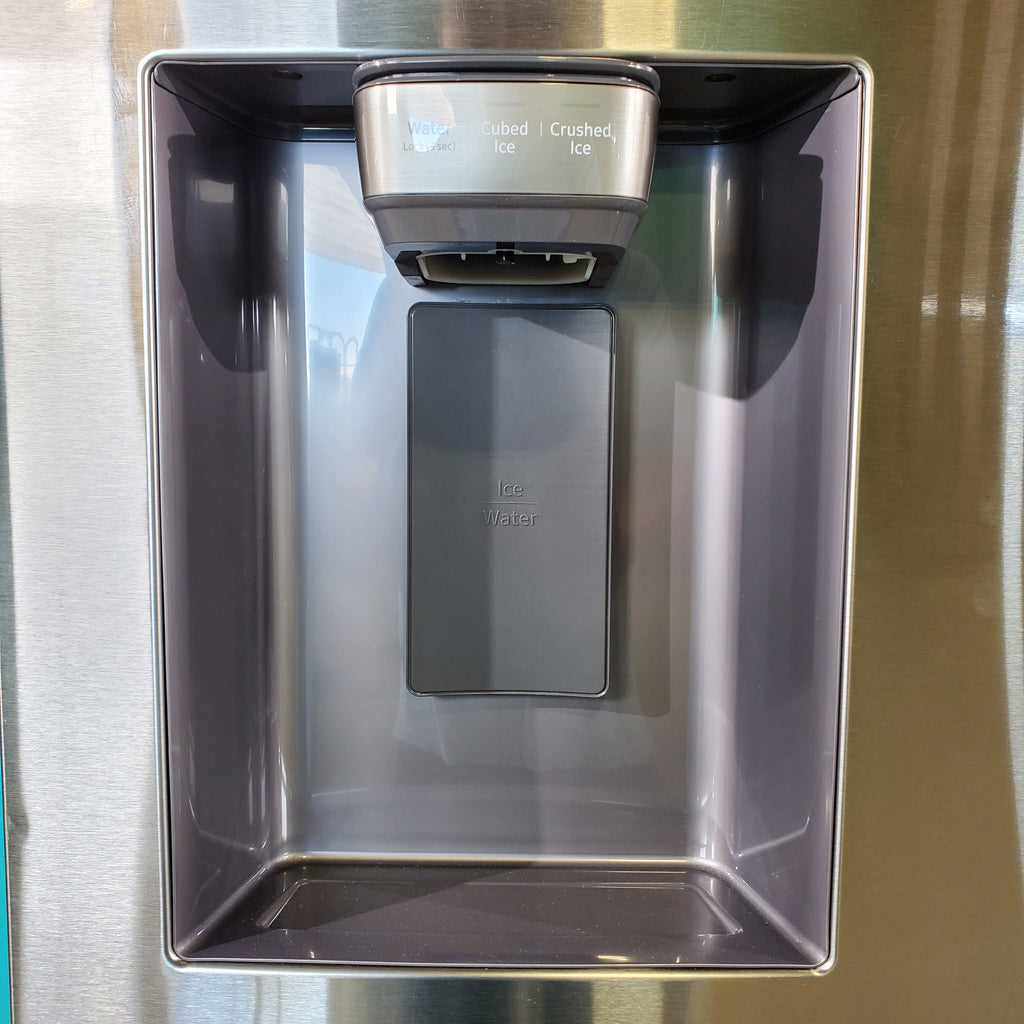 Pictures of Fingerprint Resistant Stainless Steel ENERGY STAR Samsung 27 cu. ft. 3 Door French Door Refrigerator with Dual Ice Makers- Scratch & Dent - Minor - Neu Appliance Outlet - Discount Appliance Outlet in Austin, Tx