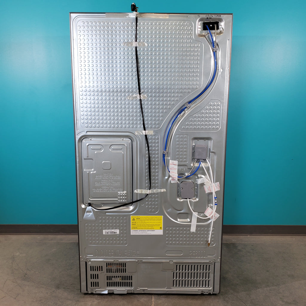 Pictures of Fingerprint Resistant Stainless Steel ENERGY STAR Samsung 27 cu. ft. 3 Door French Door Refrigerator with Dual Ice Makers- Scratch & Dent - Minor - Neu Appliance Outlet - Discount Appliance Outlet in Austin, Tx