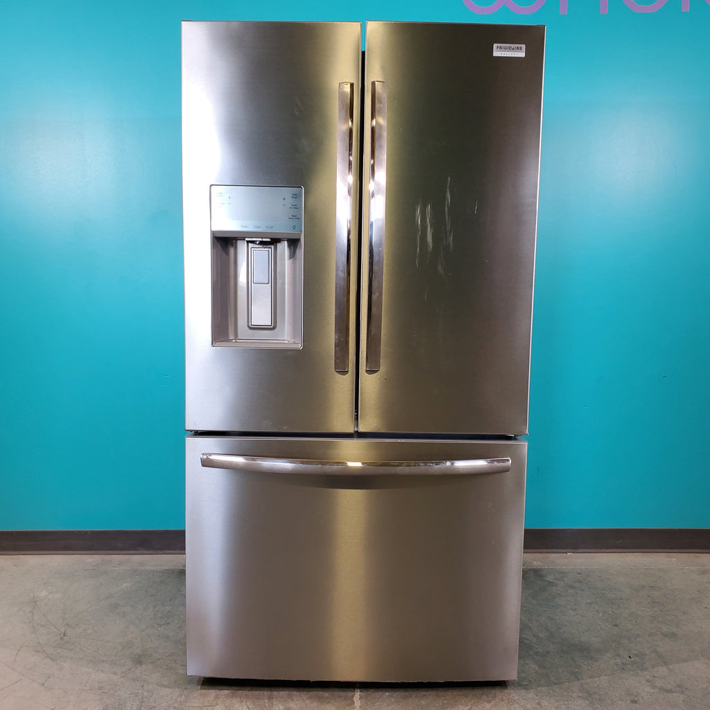 Pictures of Stainless Steel ENERGY STAR Frigidaire Gallery 27.8 cu. ft. 3 Door French Door Refrigerator Refrigerator with Dual Ice Maker- Scratch & Dent - Minor - Neu Appliance Outlet - Discount Appliance Outlet in Austin, Tx