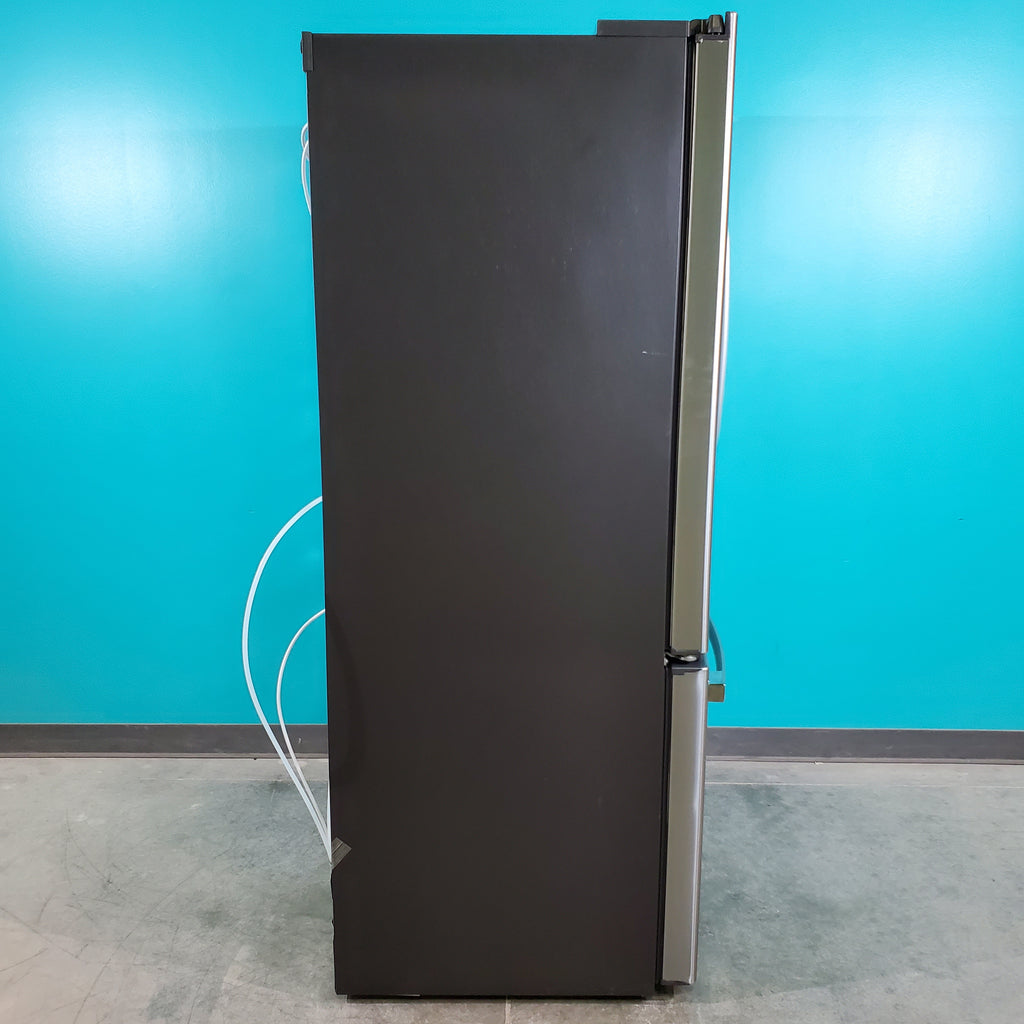 Pictures of Counter Depth Stainless Steel GE Profile 23.1 cu. ft. 3 Door French Door Refrigerator with Internal Water Dispenser- Scratch & Dent - Minor - Neu Appliance Outlet - Discount Appliance Outlet in Austin, Tx