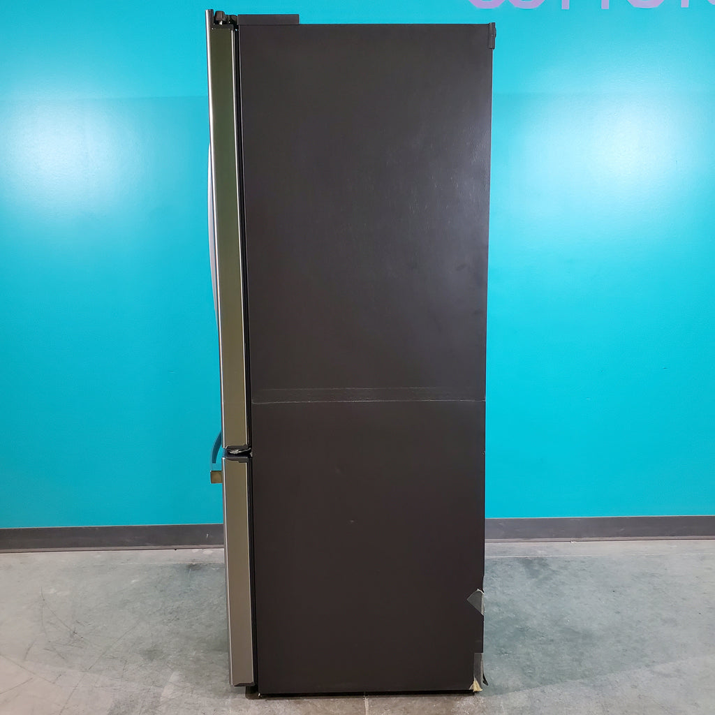Pictures of Counter Depth Stainless Steel GE Profile 23.1 cu. ft. 3 Door French Door Refrigerator with Internal Water Dispenser- Scratch & Dent - Minor - Neu Appliance Outlet - Discount Appliance Outlet in Austin, Tx