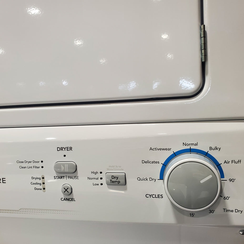 Pictures of Frigidaire Stacked Laundry Center with 3.9 cu ft Capacity Washer and 5.6 cu ft Electric Dryer with Maxfill Option- Scratch & Dent - Minor - Neu Appliance Outlet - Discount Appliance Outlet in Austin, Tx