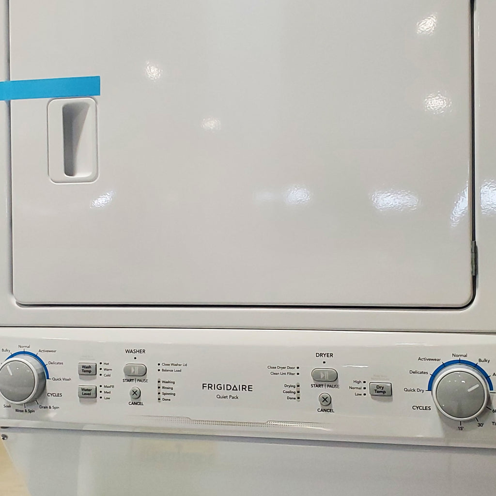 Pictures of Frigidaire Stacked Laundry Center with 3.9 cu ft Capacity Washer and 5.6 cu ft Electric Dryer with Maxfill Option- Scratch & Dent - Minor - Neu Appliance Outlet - Discount Appliance Outlet in Austin, Tx