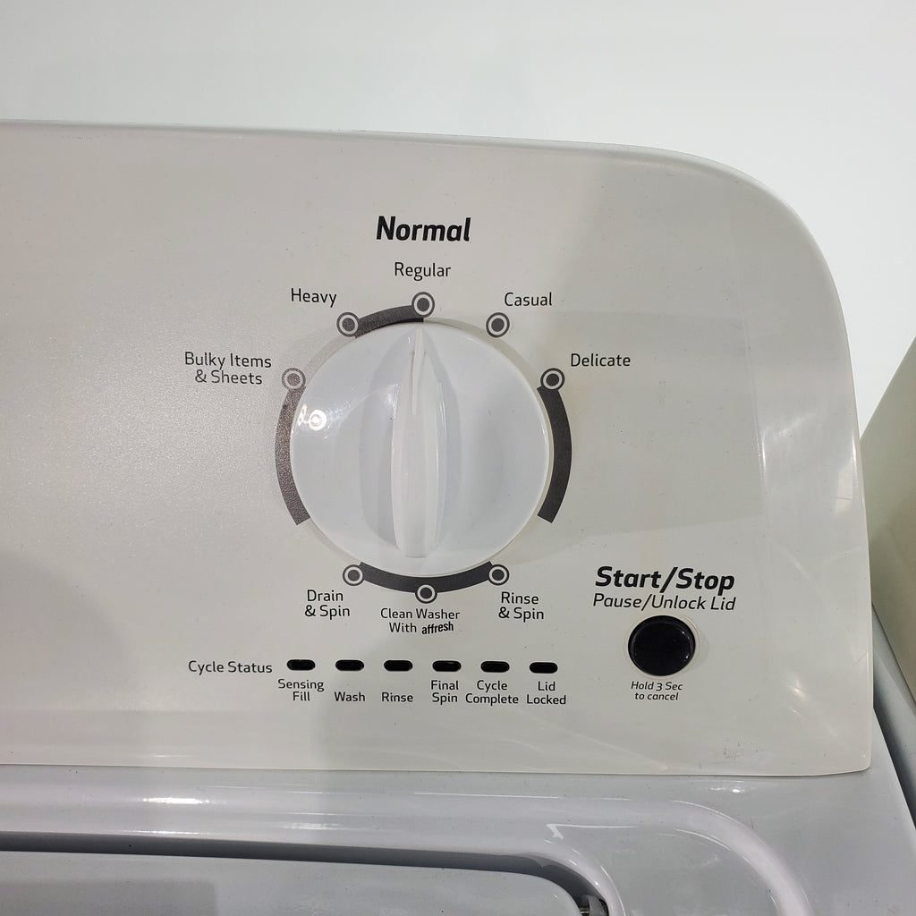 Pictures of High Efficiency Roper 3.5 cu. ft. Top Load Washer with Deep Water Wash Option and Roper 6.5 cu ft Electric Dryer with Automatic Dry- Certified Refurbished - Neu Appliance Outlet - Discount Appliance Outlet in Austin, Tx