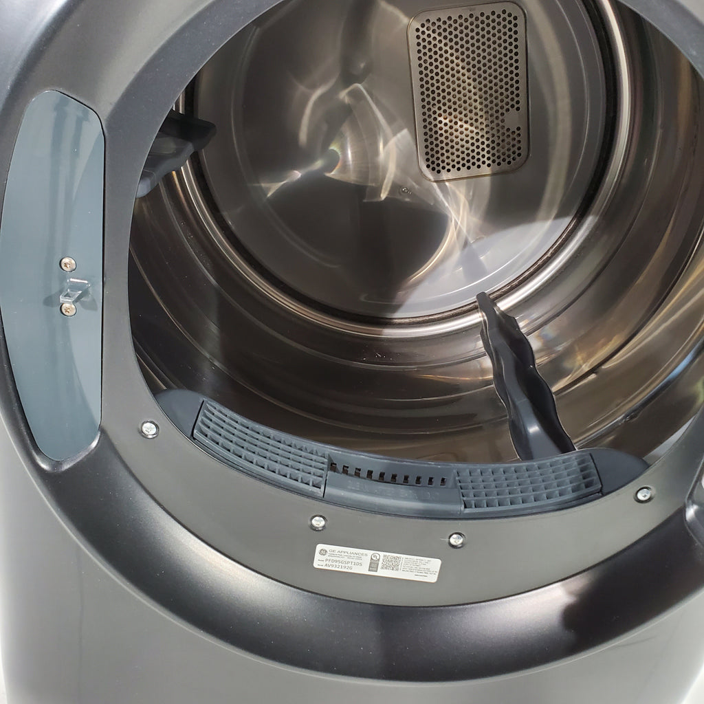 Pictures of Carbon Graphite ENERGY STAR GE 7.8 cu. ft. Front Load Gas Dryer with Power Steam- Scratch & Dent - Minor - Neu Appliance Outlet - Discount Appliance Outlet in Austin, Tx