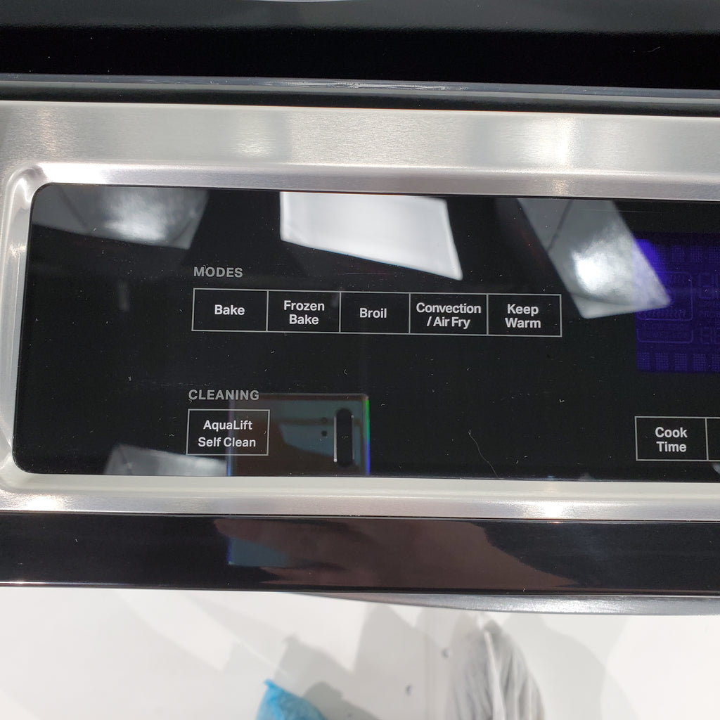 Pictures of Fingerprint Resistant Stainless Steel Whirlpool 6.4 cu. ft. 5 Heating Element Slide In Electric Range with Air Fry - Scratch & Dent - Minor - Neu Appliance Outlet - Discount Appliance Outlet in Austin, Tx