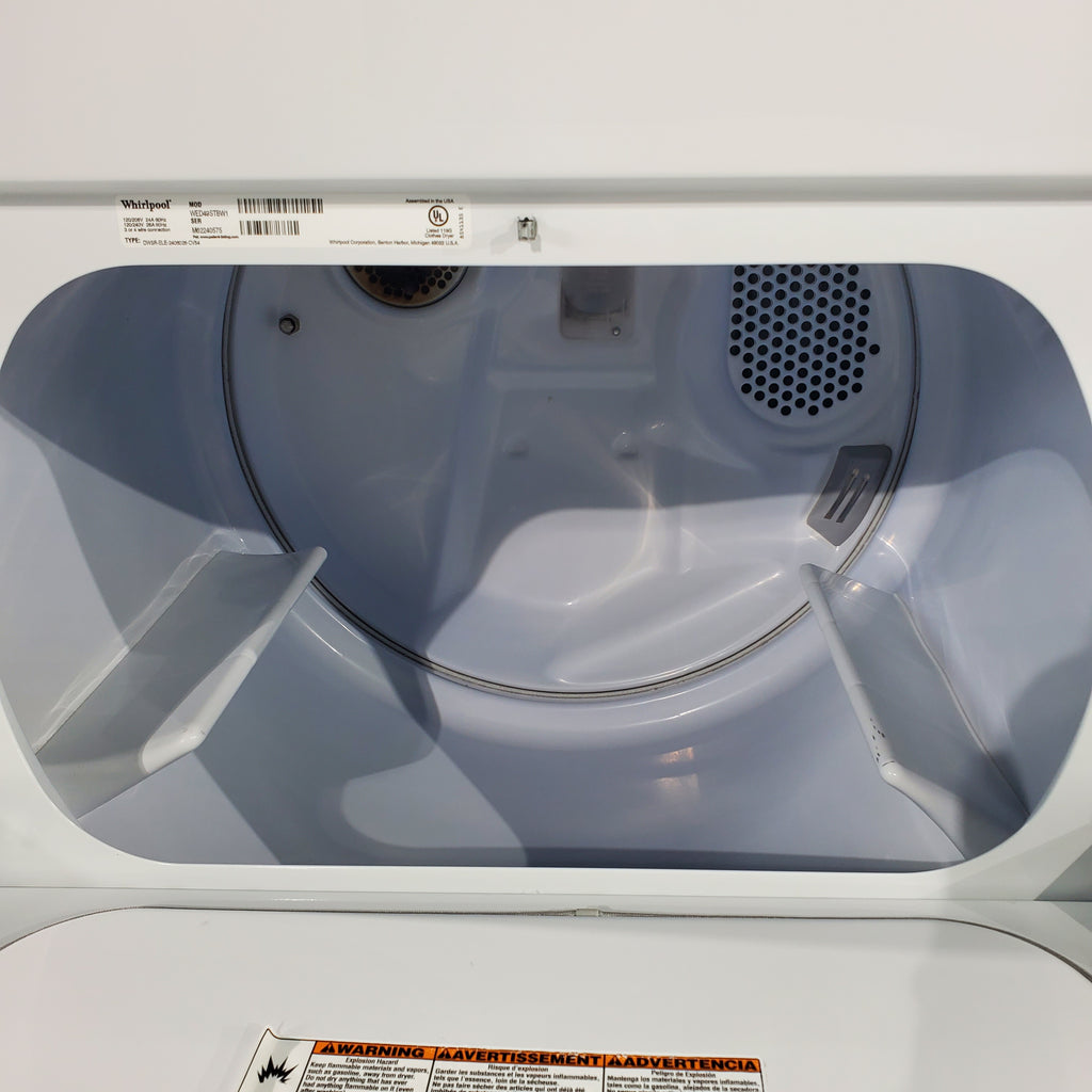 Pictures of High Efficiency Whirlpool 4.3 cu. ft. Top Load Washing Machine with Deep Water Wash and Whirlpool 7.0 cu. ft. Steam Electric Dryer With Steam Refresh Feature- Certified Refurbished - Neu Appliance Outlet - Discount Appliance Outlet in Austin, Tx