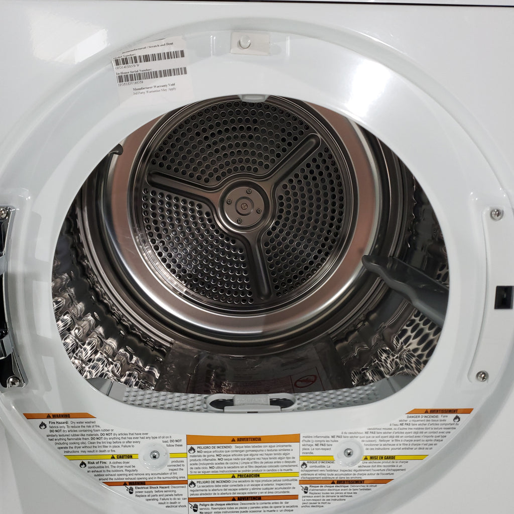Pictures of 24 in. GE Compact Frontload Vented WiFi Capable ENERGY STAR 4.3 cu. ft. Electric Dryer with Stainless Steel Basket- Scratch & Dent - Minor - Neu Appliance Outlet - Discount Appliance Outlet in Austin, Tx