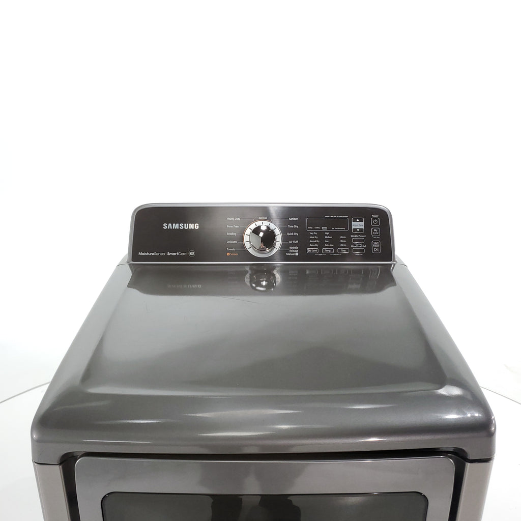 Pictures of Platinum Samsung 7.3 cu. ft. Gas Dryer with Smart Care- Certified Refurbished - Neu Appliance Outlet - Discount Appliance Outlet in Austin, Tx