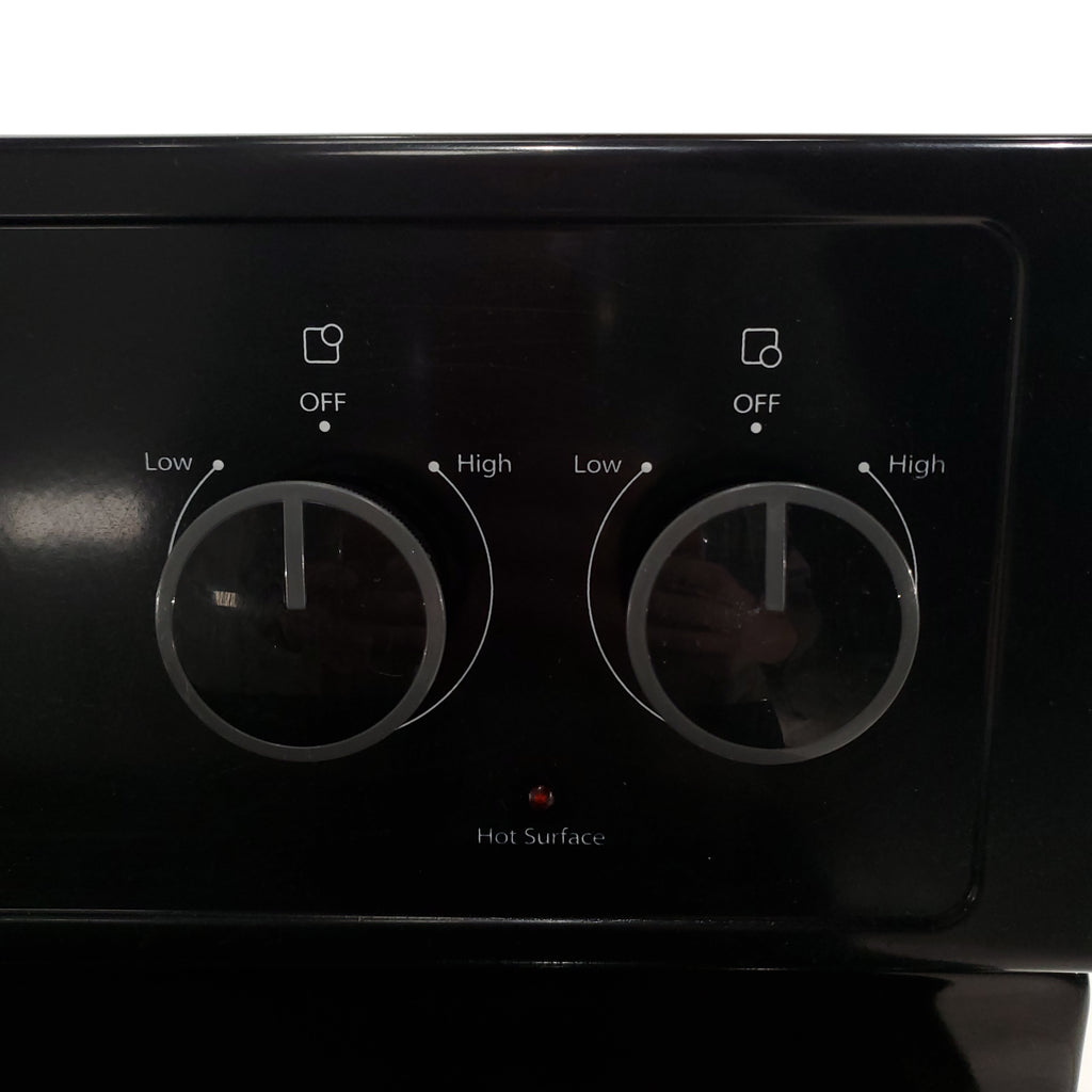 Pictures of Black Whirlpool 4.8 cu. ft. 4 Heating Element Freestanding Electric Range with Custom Broil- Certified Refurbished - Neu Appliance Outlet - Discount Appliance Outlet in Austin, Tx