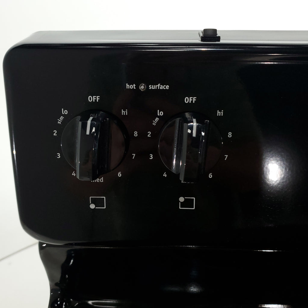 Pictures of Black Frigidaire 5.3 cu. ft. Freestanding Electric Range with Smooth Cooktop - Certified Refurbished - Neu Appliance Outlet - Discount Appliance Outlet in Austin, Tx