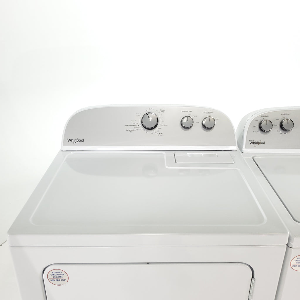 Pictures of HE Whirlpool 3.5 cu. ft. Top Load Washing Machine with Deep Water Wash and 7 cu. ft. Electric Dryer with AutoDry- Scratch & Dent - Minor - Neu Appliance Outlet - Discount Appliance Outlet in Austin, Tx