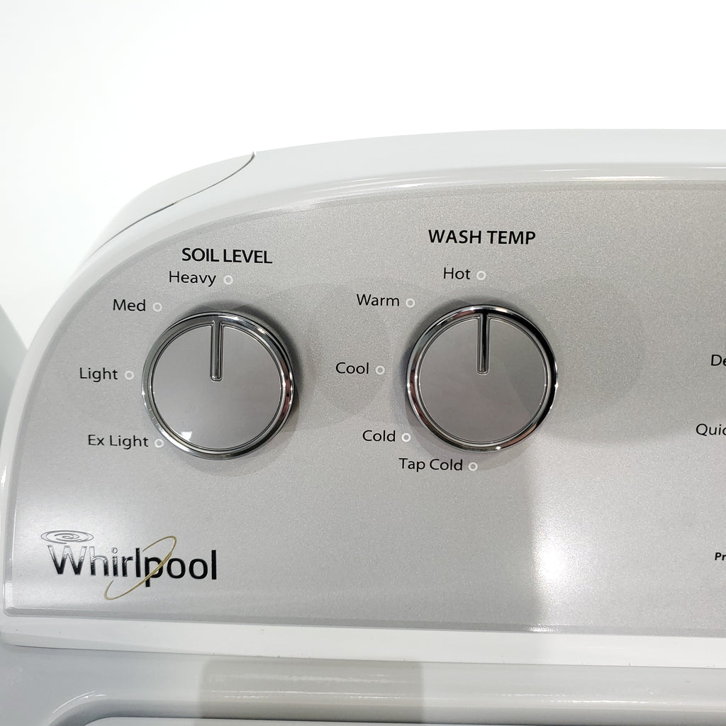 Pictures of HE Whirlpool 3.5 cu. ft. Top Load Washing Machine with Deep Water Wash and 7 cu. ft. Electric Dryer with AutoDry- Scratch & Dent - Minor - Neu Appliance Outlet - Discount Appliance Outlet in Austin, Tx