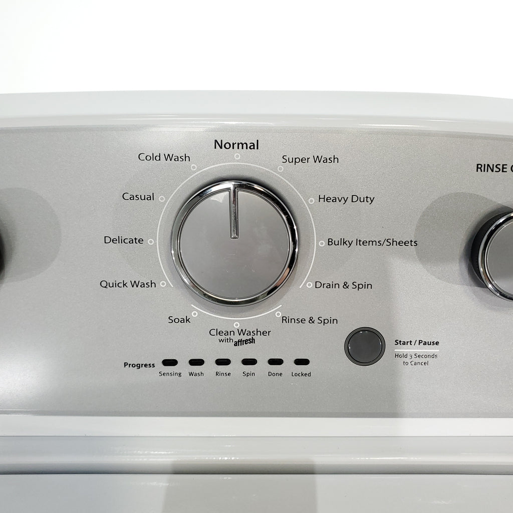 Pictures of HE Whirlpool 3.5 cu. ft. Top Load Washing Machine with Deep Water Wash and 7 cu. ft. Electric Dryer with AutoDry- Scratch & Dent - Minor - Neu Appliance Outlet - Discount Appliance Outlet in Austin, Tx