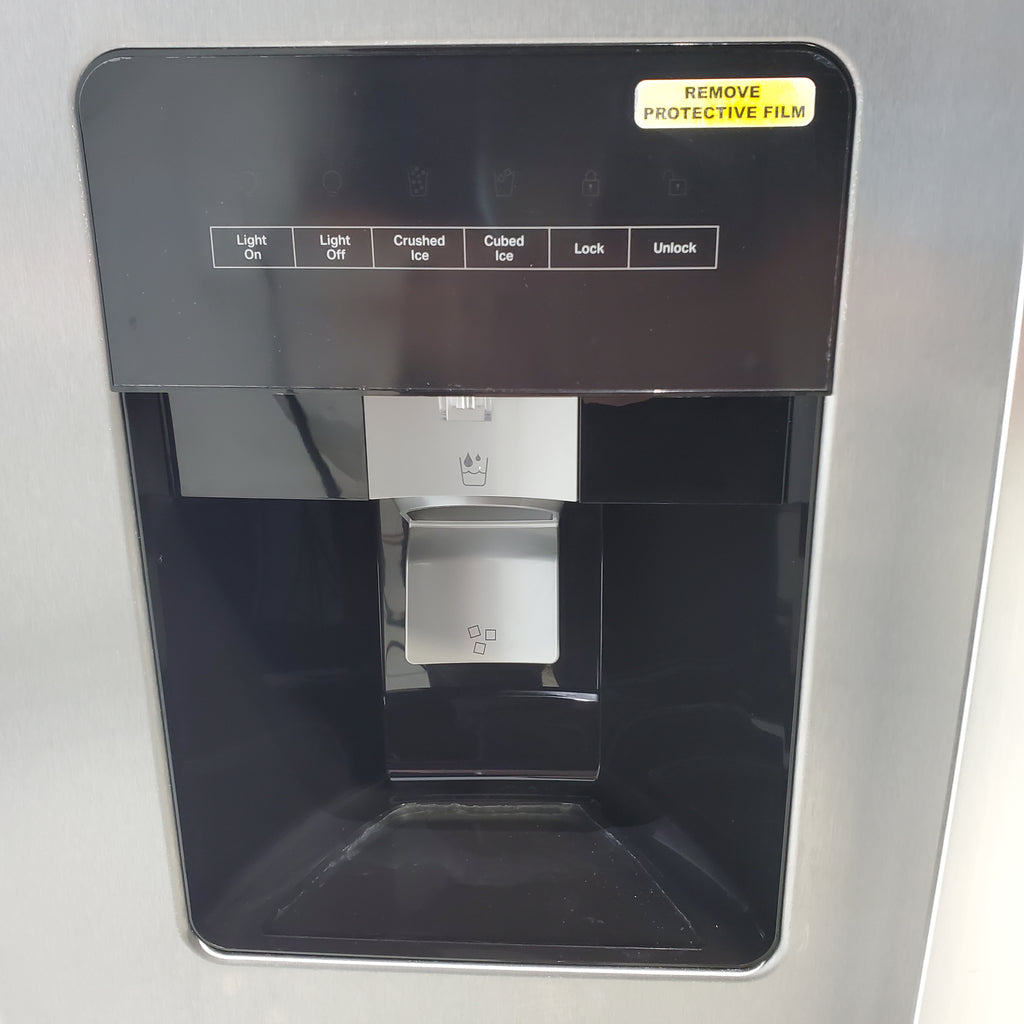 Pictures of Stainless Steel Whirlpool 24.6 cu. ft. Side By Side Refrigerator With Ice Maker - Scratch & Dent - Moderate - Neu Appliance Outlet - Discount Appliance Outlet in Austin, Tx