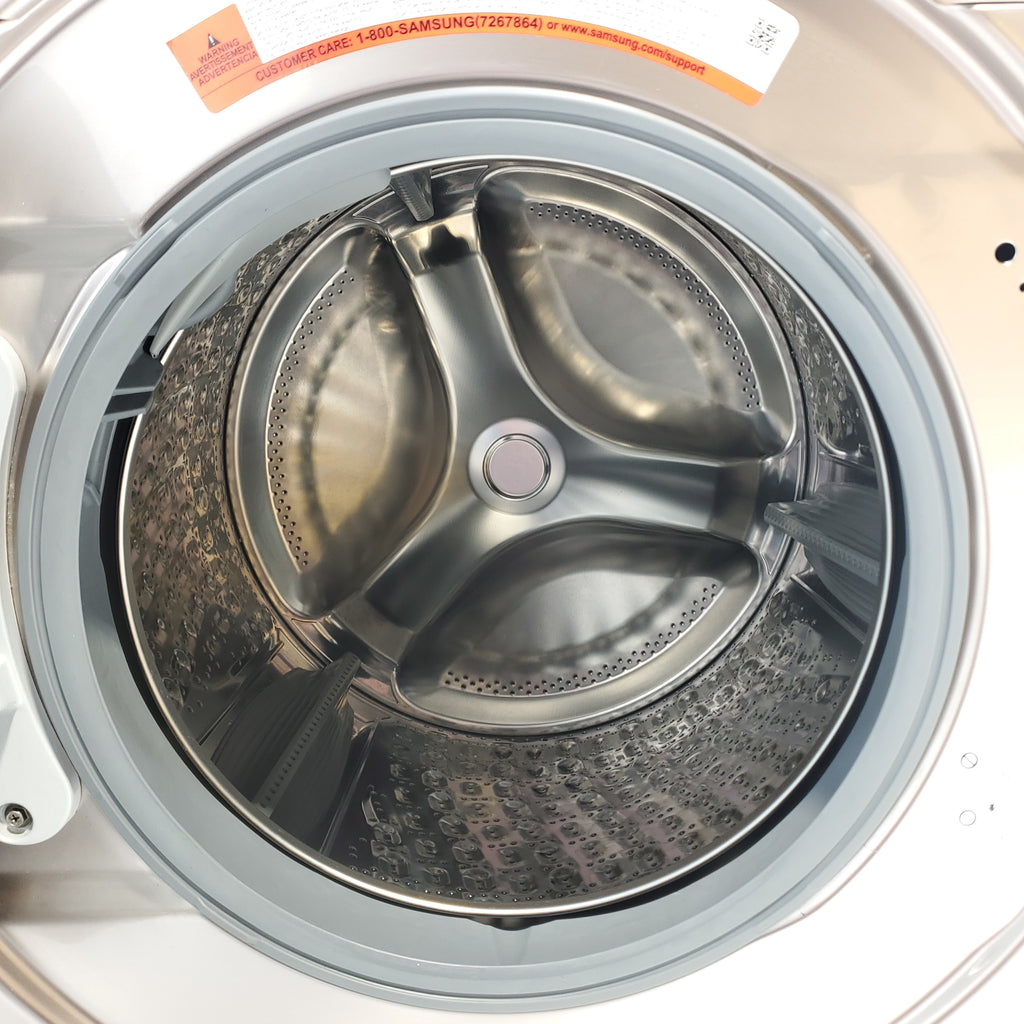 Pictures of Champagne ENERGY STAR 4.5 cu. ft. Samsung Front-Load Washer with Steam and 7.5 cu. ft. Front Load Electric Dryer with Steam - Scratch & Dent - Minor - Neu Appliance Outlet - Discount Appliance Outlet in Austin, Tx