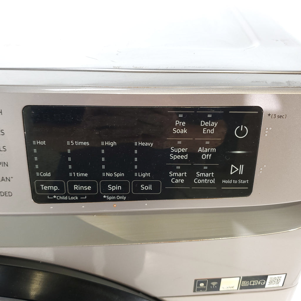Pictures of Champagne ENERGY STAR 4.5 cu. ft. Samsung Front-Load Washer with Steam and 7.5 cu. ft. Front Load Electric Dryer with Steam - Scratch & Dent - Minor - Neu Appliance Outlet - Discount Appliance Outlet in Austin, Tx