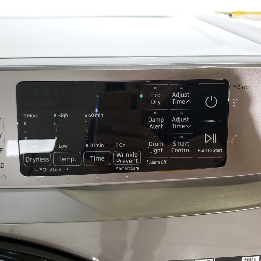 Pictures of Champagne ENERGY STAR 4.5 cu. ft. Samsung Front-Load Washer with Steam and 7.5 cu. ft. Front Load Electric Dryer with Steam - Scratch & Dent - Minor - Neu Appliance Outlet - Discount Appliance Outlet in Austin, Tx