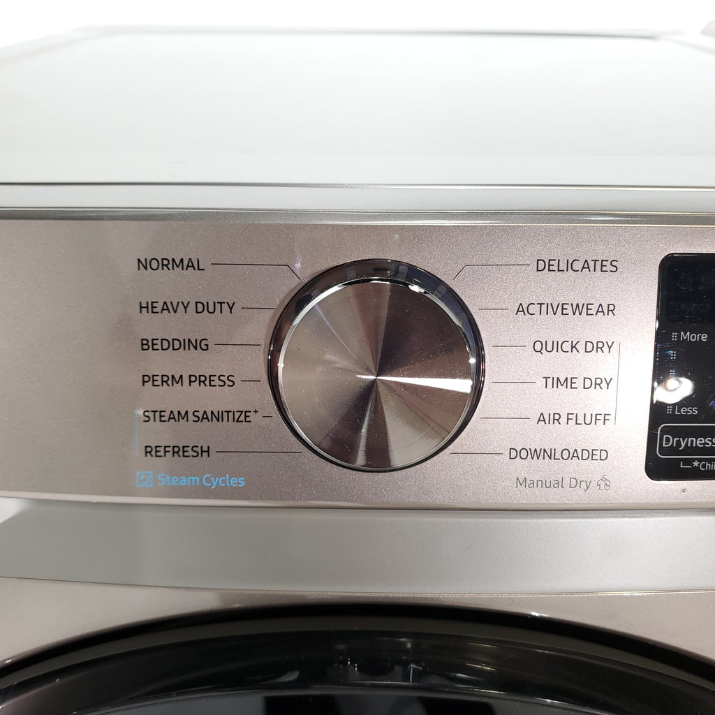 Pictures of Champagne ENERGY STAR 4.5 cu. ft. Samsung Front-Load Washer with Steam and 7.5 cu. ft. Front Load Electric Dryer with Steam - Scratch & Dent - Minor - Neu Appliance Outlet - Discount Appliance Outlet in Austin, Tx