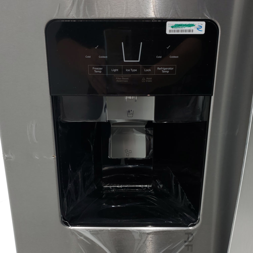 Pictures of Fingerprint-Resistant Stainless Steel Whirlpool 24.5 cu. ft. Side by Side Refrigerator with In Door Ice and Water Dispenser - Scratch & Dent - Minor - Neu Appliance Outlet - Discount Appliance Outlet in Austin, Tx