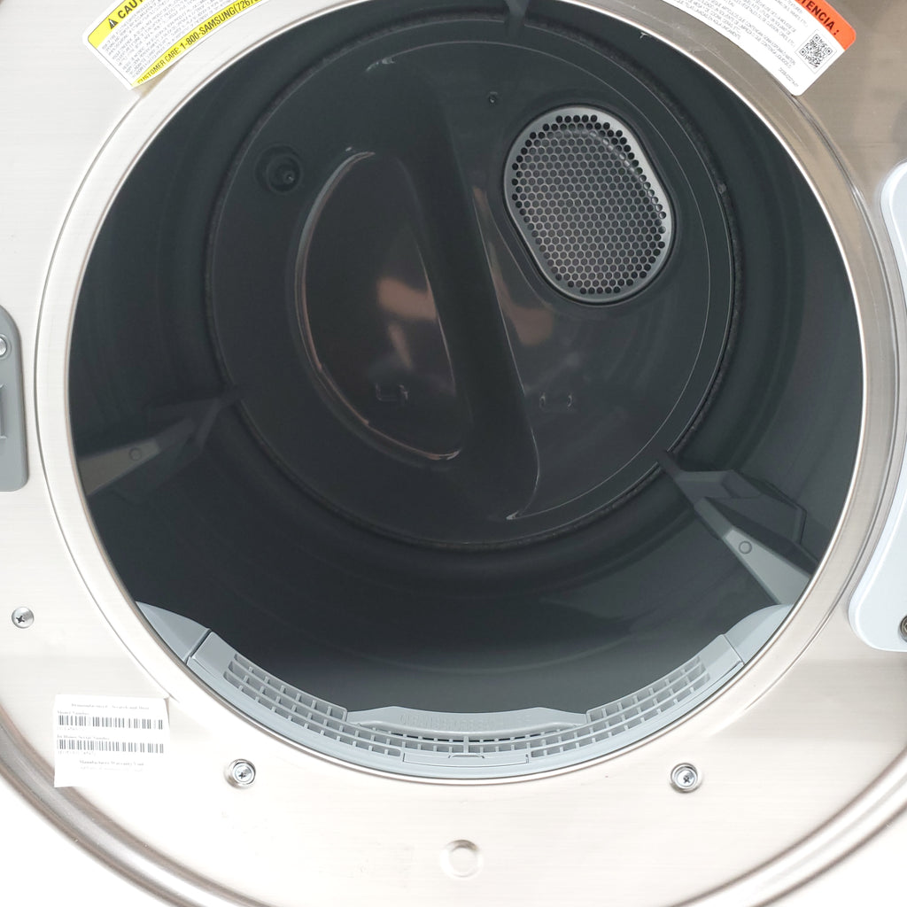 Pictures of Champagne Samsung 7.5 cu. ft. Front Load Electric Dryer with Steam Sanitize+ - Scratch & Dent - Moderate - Neu Appliance Outlet - Discount Appliance Outlet in Austin, Tx
