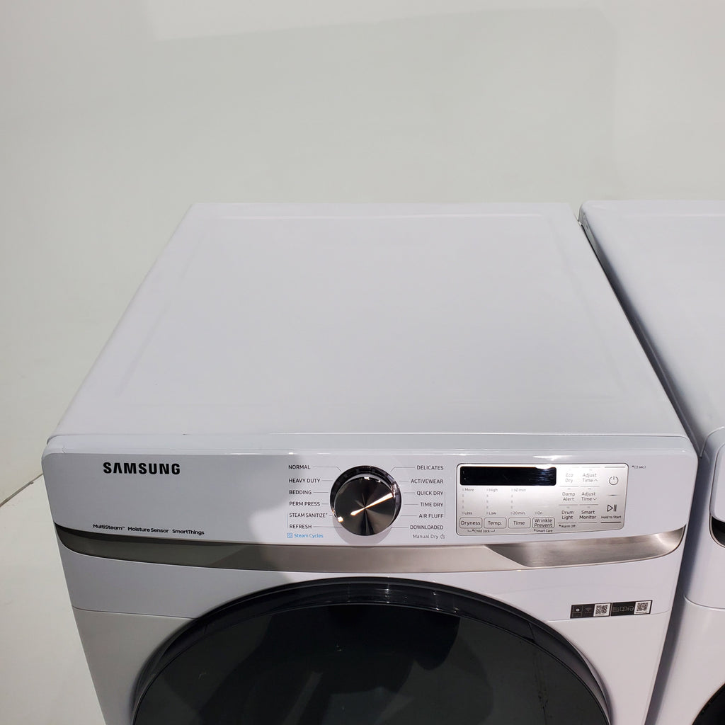Pictures of ENERGY STAR Samsung 4.5 cu. ft. Front Load Washer with Vibration Reduction and 7.5 cu. ft. Front Load Gas Dryer with Steam - Scratch & Dent - Moderate - Neu Appliance Outlet - Discount Appliance Outlet in Austin, Tx
