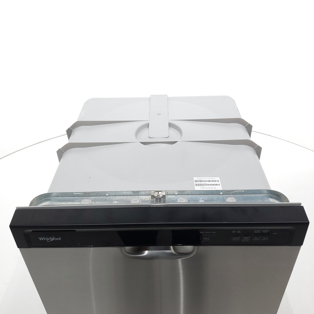 Pictures of Standard 24 in Width Stainless Steel ENERGY STAR Whirlpool Built In Dishwasher with 1-Hour Wash Cycle - Scratch & Dent - Minor - Neu Appliance Outlet - Discount Appliance Outlet in Austin, Tx