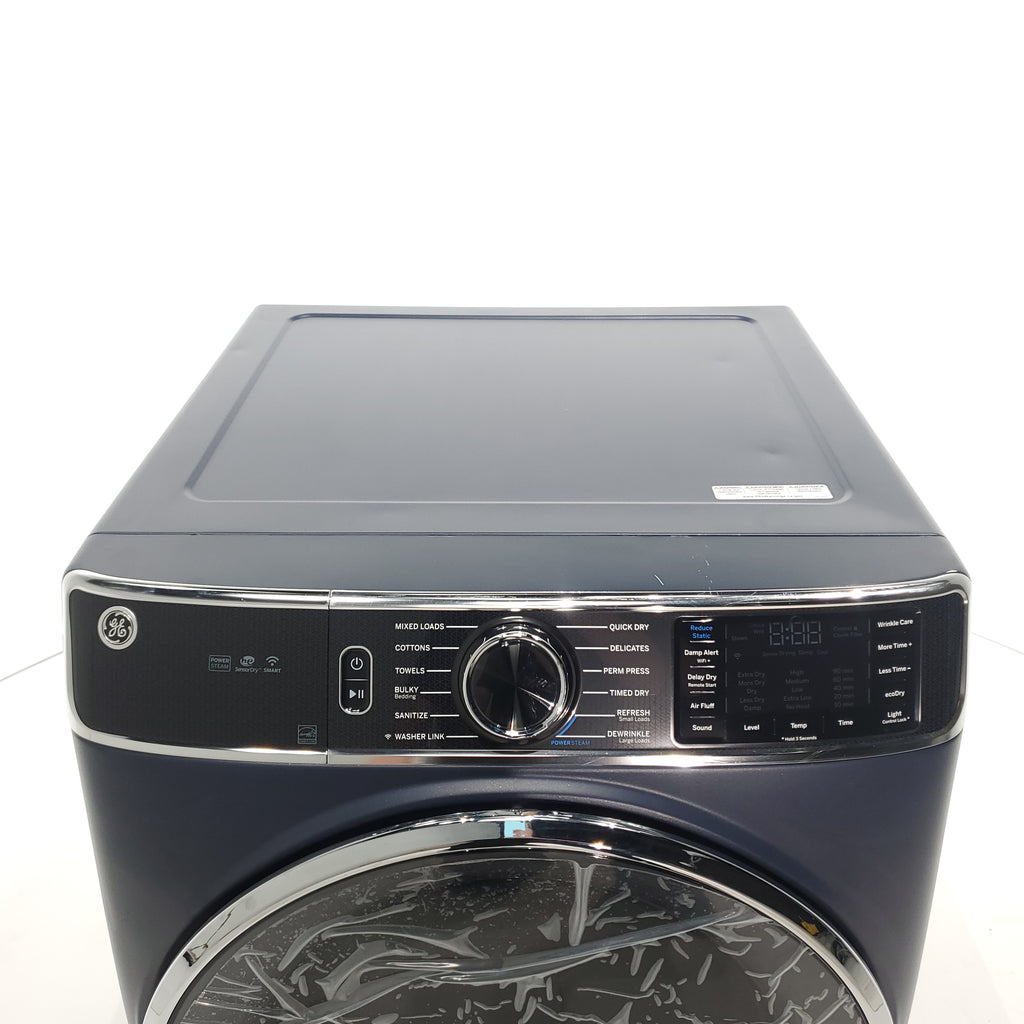 Pictures of Sapphire Blue GE 7.8 cu. ft. Smart Front Load Gas Dryer with Steam - Scratch & Dent - Minor - Neu Appliance Outlet - Discount Appliance Outlet in Austin, Tx