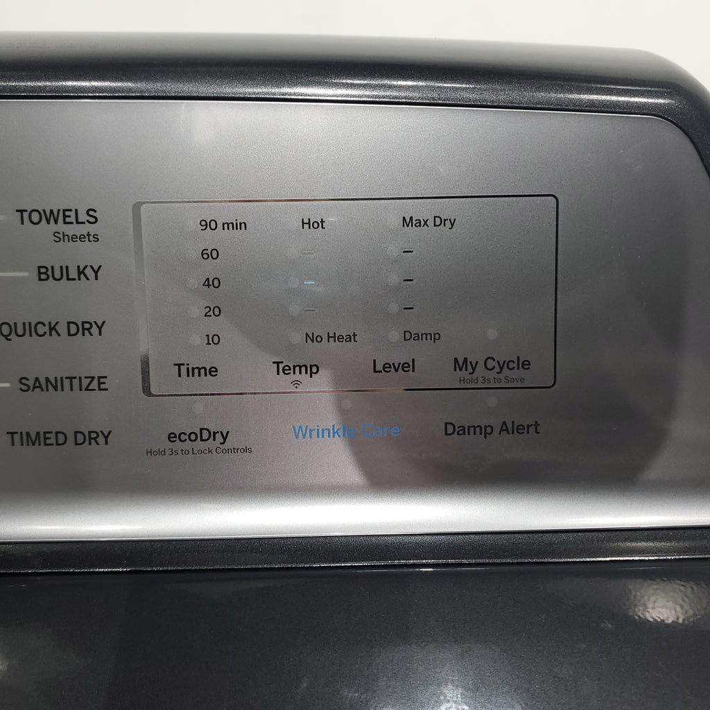 Pictures of Diamond Gray ENERGY STAR GE Profile 7.4 cu . ft. Electric Dryer with 120 ft. Venting - Scratch & Dent - Major - Neu Appliance Outlet - Discount Appliance Outlet in Austin, Tx
