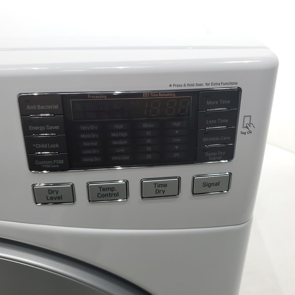 Pictures of ENERGY STAR LG 7.4 cu. ft. Electric Vented Dryer with Sensor Dry and SmartThinQ Technology - Scratch & Dent - Minor - Neu Appliance Outlet - Discount Appliance Outlet in Austin, Tx