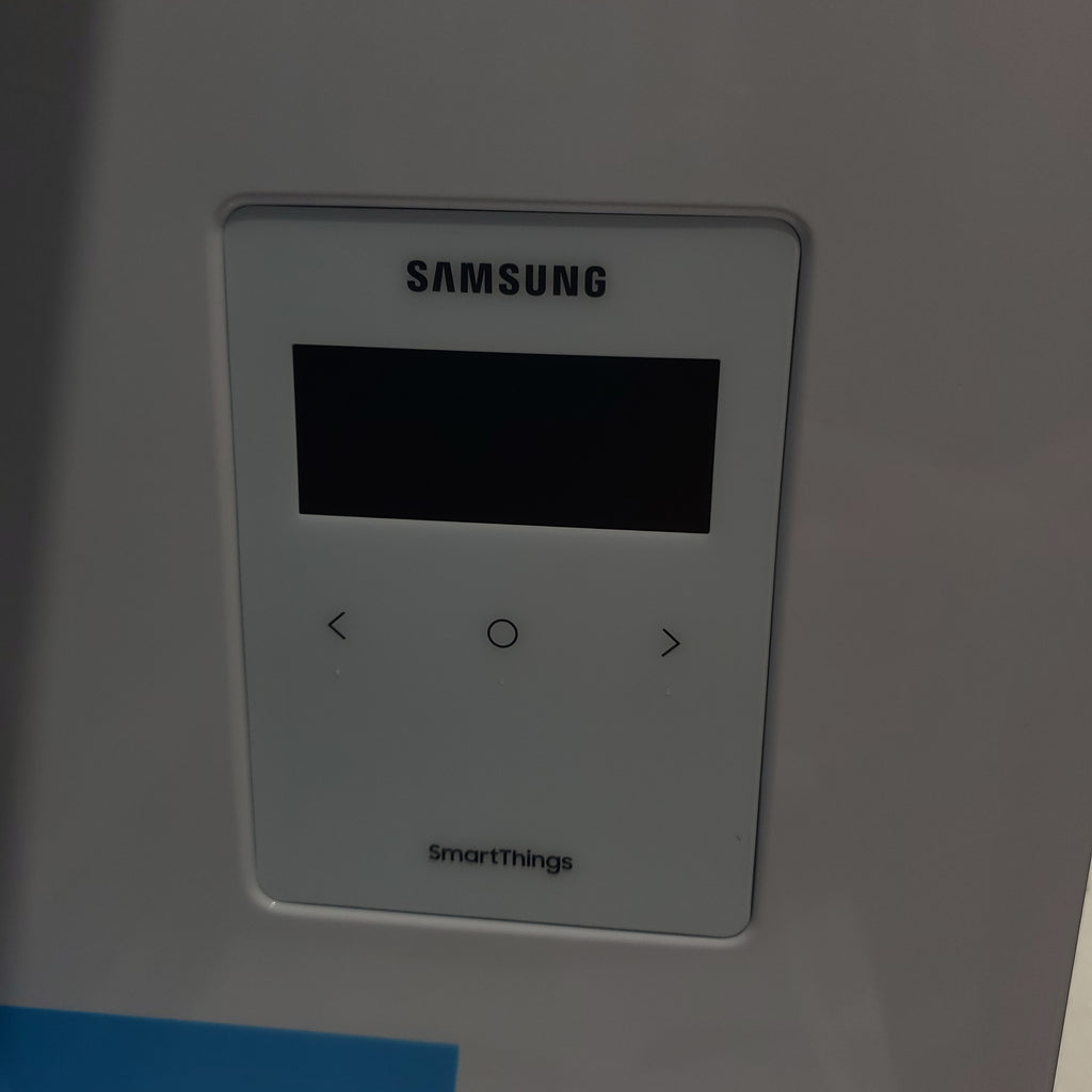 Pictures of Counter Depth Fingerprint Resistant Stainless Steel ENERGY STAR Samsung 22.8 cu. ft. 4 Door Flex Refrigerator with Beverage Center - Scratch & Dent - Major - Neu Appliance Outlet - Discount Appliance Outlet in Austin, Tx