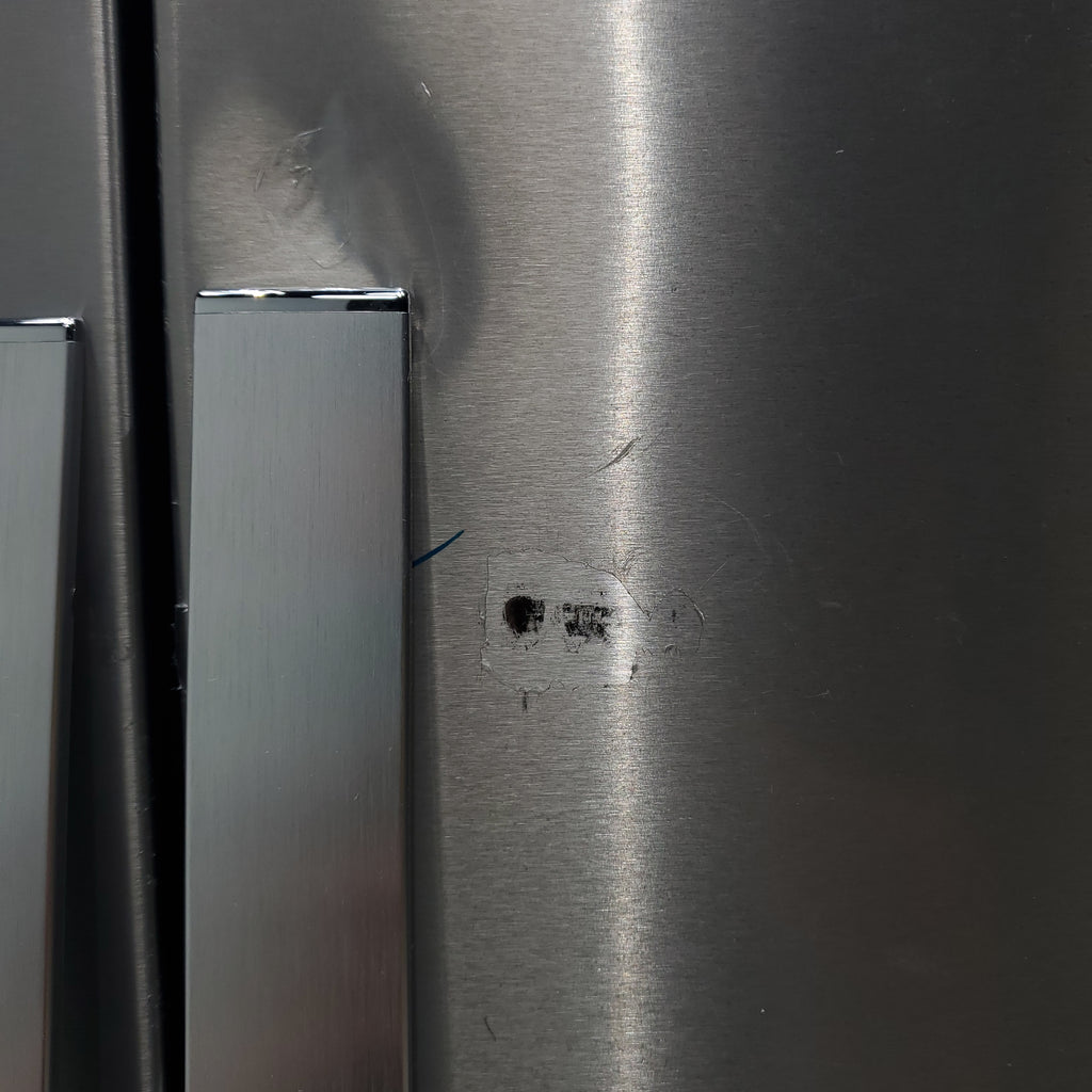 Pictures of Fingerprint-Resistant Stainless Steel Whirlpool 28.49 cu. ft. Side by Side Refrigerator with In Door Ice and Water Dispenser - Scratch & Dent - Moderate - Neu Appliance Outlet - Discount Appliance Outlet in Austin, Tx