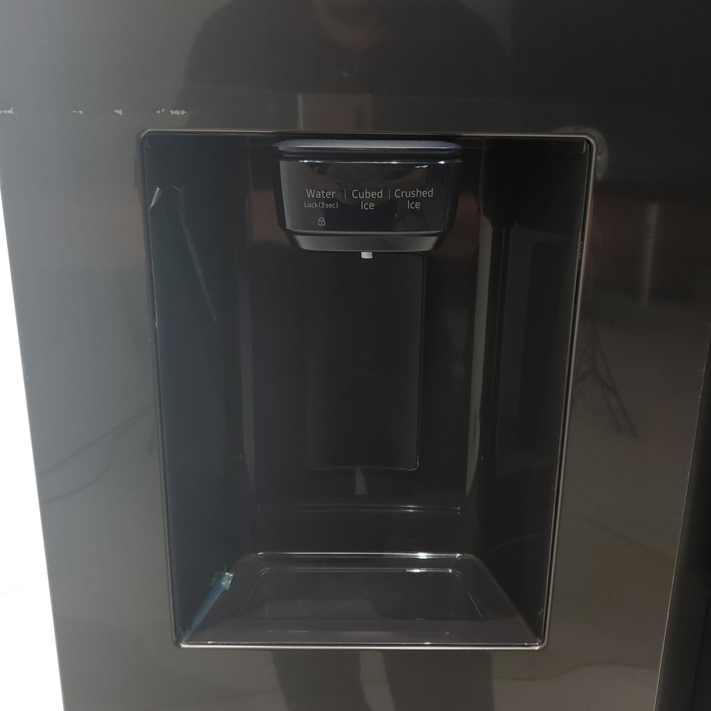 Pictures of Fingerprint-Resistant Stainless Steel Samsung 27.4 cu. ft. Side by Side Refrigerator with External Water and Ice Dispenser - Scratch & Dent - Major - Neu Appliance Outlet - Discount Appliance Outlet in Austin, Tx